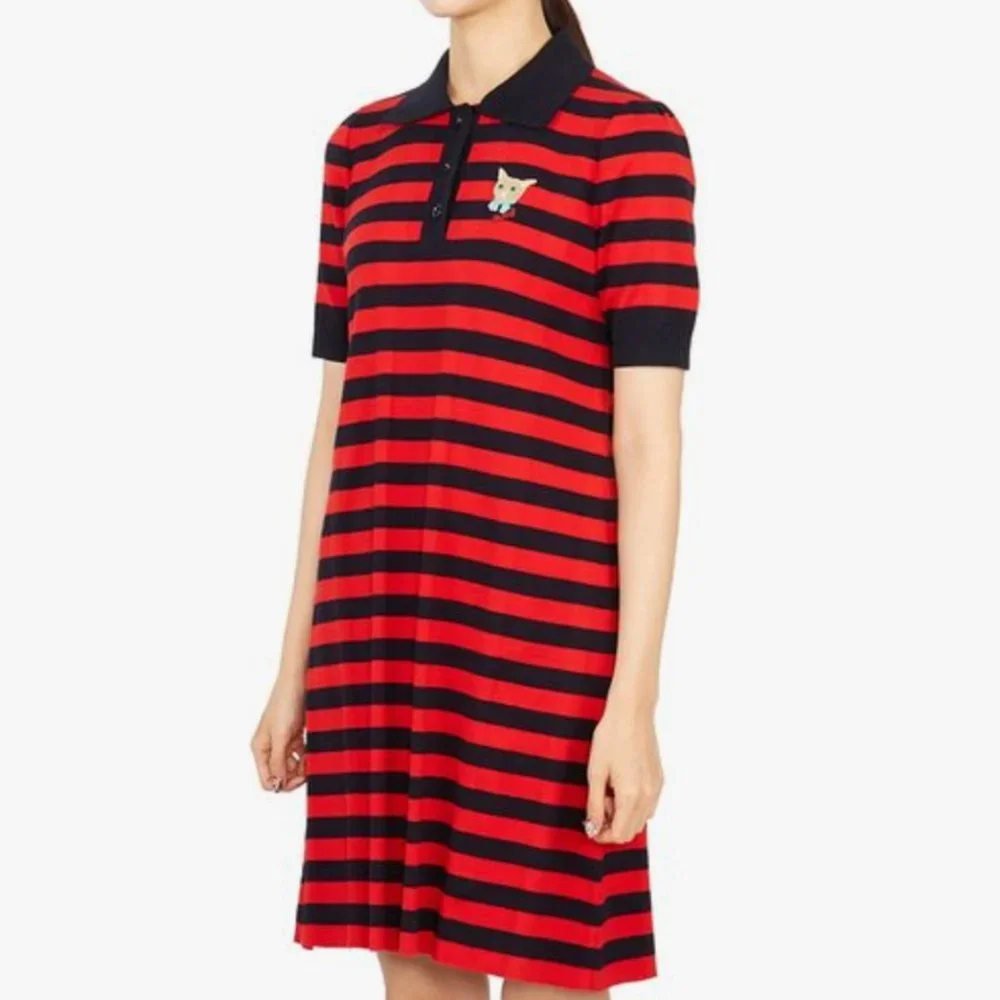NEW W TAGS Gucci Striped Cotton Knit Polo Dress NEW WITH TAGS XL FITS LIKE A L - Picture 7 of 9